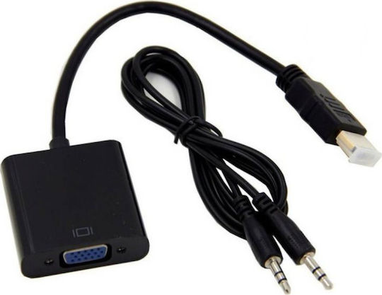 Gembird Gembird 3.5mm / HDMI Männlich zu VGA Weiblich Konverter 1 Stück