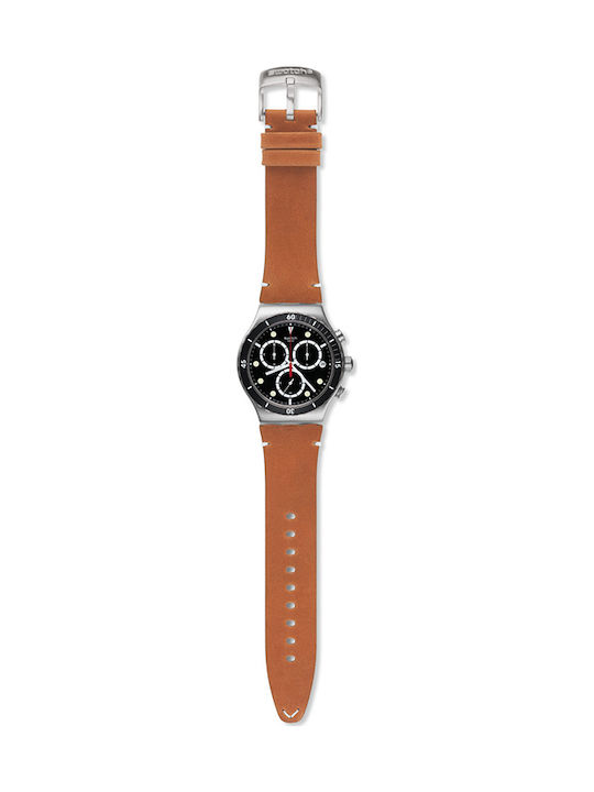 Swatch Leather Strap Brown 21mm