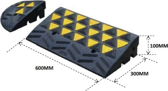 Doorado Ramp Height 10 cm Colored Middle Piece Parking Ramp