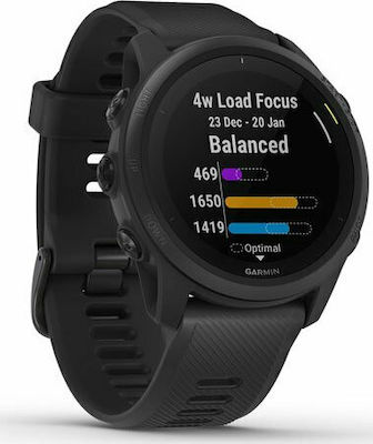 Garmin Forerunner 745 44mm Smartwatch mit Pulsmesser (Black)