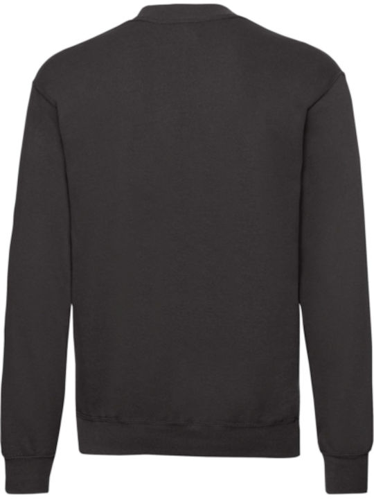 Fruit of the Loom Classic Set-In Men's Long Sleeve Promotional Sweatshirt Black