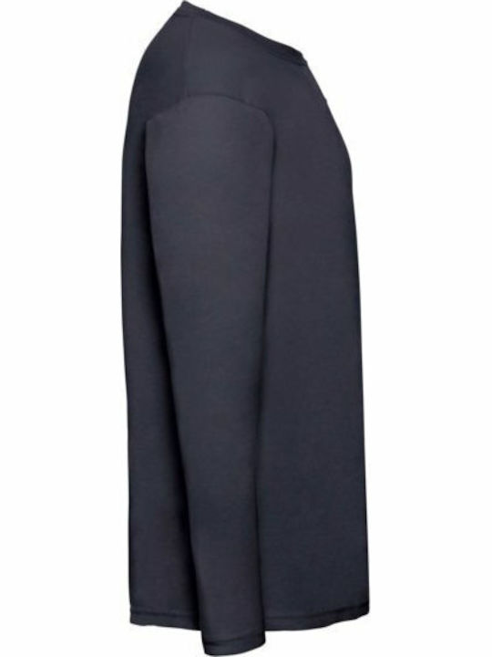 Fruit of the Loom Valueweight Τ Men's Long Sleeve Promotional Blouse Deep Navy
