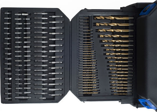 Tagred Set 300 Burghie Titan cu Tija Cilindrică pentru Metal