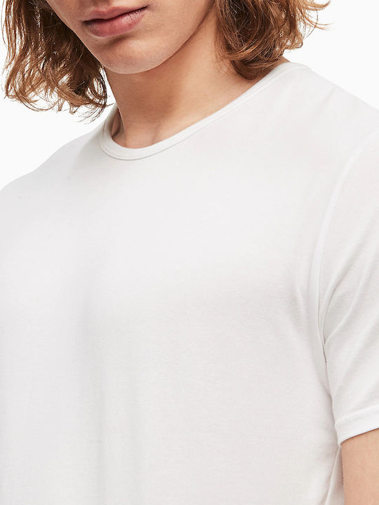 Men's Short Sleeve Undershirts White 2Pack