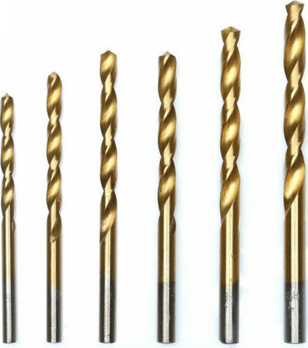 Tagred Set 13 Burghie HSS Titan cu Tija Cilindrică pentru Metal