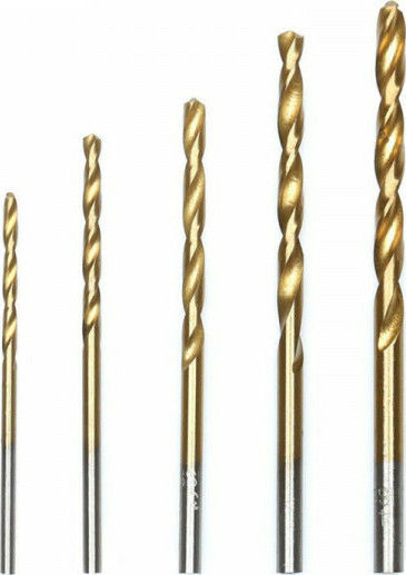 Tagred Set 13 Burghie HSS Titan cu Tija Cilindrică pentru Metal