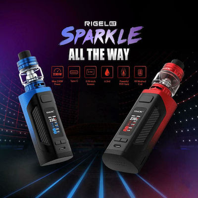 Smok Rigel Box Mod Box Mod Black Red