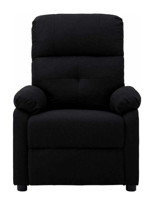 Πολυθρόνα Relax Massage με Υποπόδιο Μαύρο 76x90x100cm