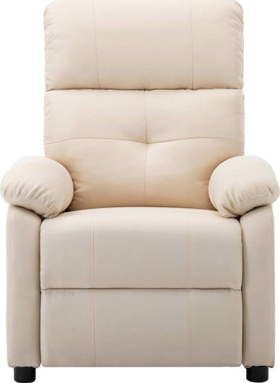 Relax με Υποπόδιο 76x90x100cm Κρεμ Relax με Υποπόδιο 76x90x100cm Κρεμ