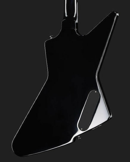 Harley Benton Extreme-76 Electric Guitar for Left-handed Explorer with HH Pickup Configuration Black