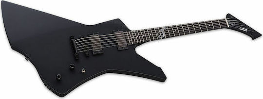 ESP LTD Snakebyte Electric Guitar Explorer with HH Pickup Configuration Black with Case