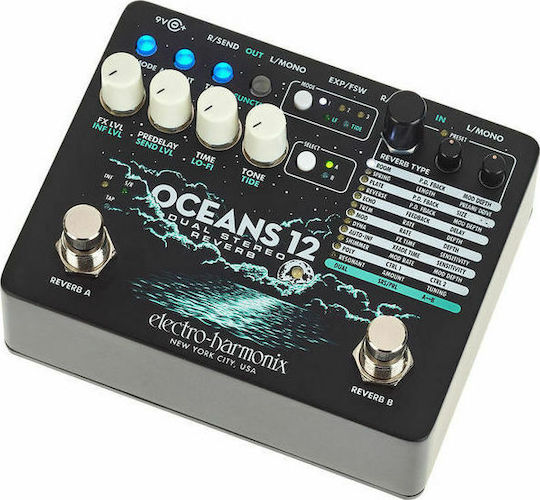 Electro-Harmonix Oceans 12 Pedale Wirkung Nachhall E-Gitarre und E-Bass