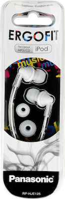 Panasonic Ακουστικά Ψείρες In Ear RP-HJE125 Λευκά