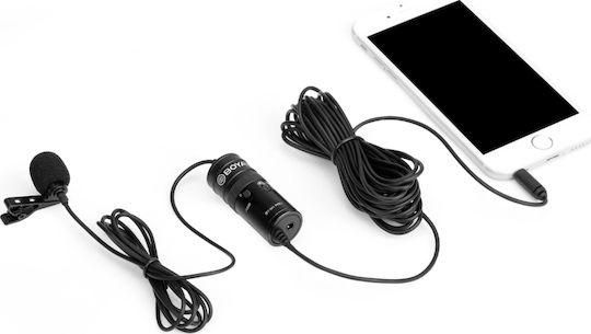 Boya BY-M1 Pro Πυκνωτικό Μικρόφωνο Πέτου, Clip On για Κάμερα