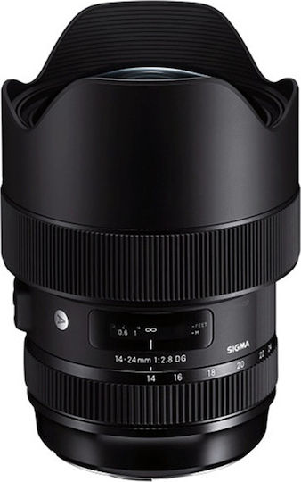 Sigma Full Frame Camera Lens 14-24mm f/2.8 DG HSM Art Wide Angle Zoom for Nikon F Mount Black