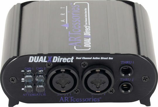 ART Pro Audio Dual X-Direct Ενεργό DI Box 2 Καναλιών με Μπαταρία και Phantom Power