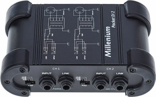 Millenium Pocket DI 2 Παθητικό DI Box 1 Καναλιού