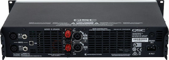 QSC GXD8 Τελικός Ενισχυτής PA 2 Καναλιών 1200W/4Ω σε Ασημί Χρώμα