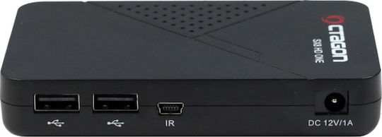 Octagon Δορυφορικός Αποκωδικοποιητής SX8 HD One Magic Full HD (1080p) DVB-S2 με Λειτουργία Εγγραφής PVR σε Μαύρο Χρώμα