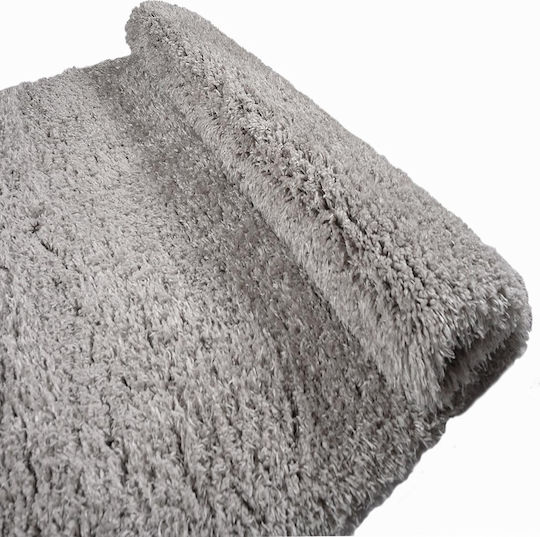Balsan Flokati Teppich Rechteckig Zottelig Synthetisch,Polyester/Cotton/Leather Grey