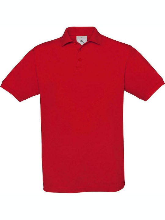 B&C Safran Men's Short Sleeve Promotional Blouse Red PU409-004