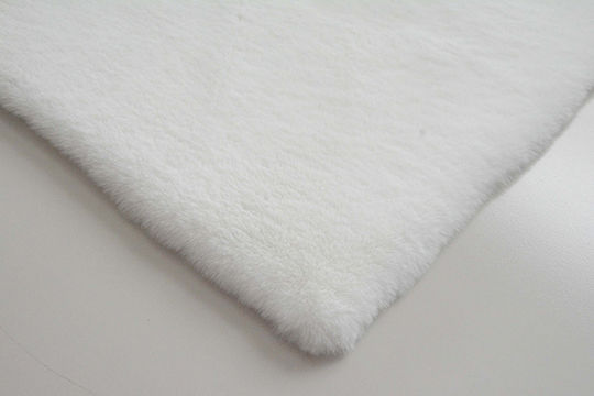 Newplan Set de Covoare Shaggy pentru Dormitor Puffy Ivory 3 Bucăți [T-FC1]