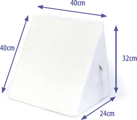 Alfa Care Ac714b Wedge Pillow 40x24x32cm in White Colour AC-714B