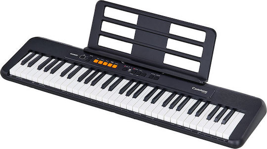 Casio Keyboard CT-S100 + Power Supply with 61 Keys Standard Touch with Music Stand Black with Power Supply with Power Supply