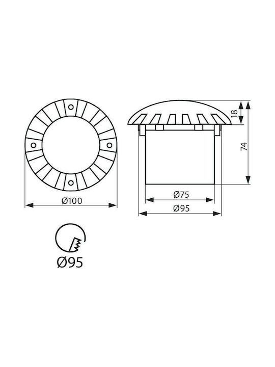 Vivalux Proiector LED 10cm