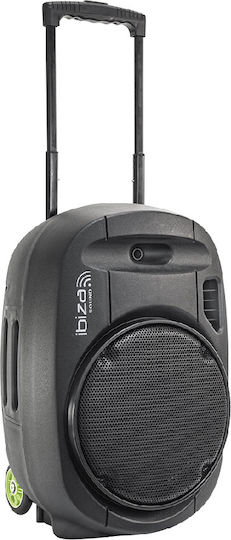 Ibiza Sound Ibiza Sound Karaoke-Lautsprecher mit Kabellosem Mikrofon und Lichteffekten PORT12VHF-MKII PORT12VHF-MKII Schwarz