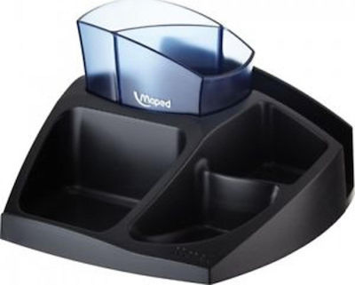 Plastic Desk Organizer Compact Office in Black Color