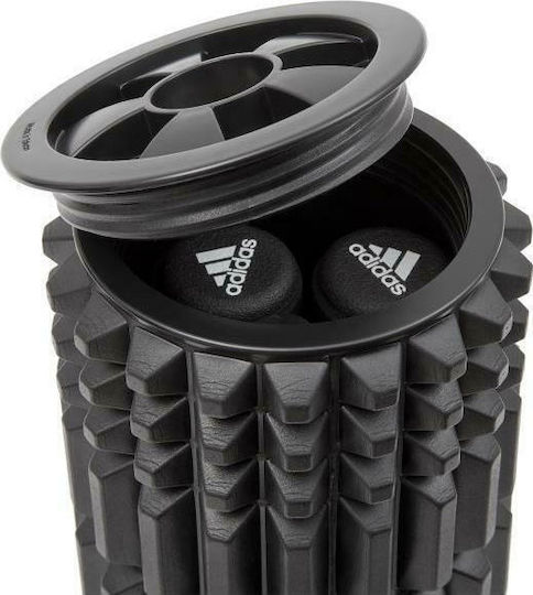 adidas Foam Ab Roller 2 σε 1 Ролкова пръчка Черен 21см