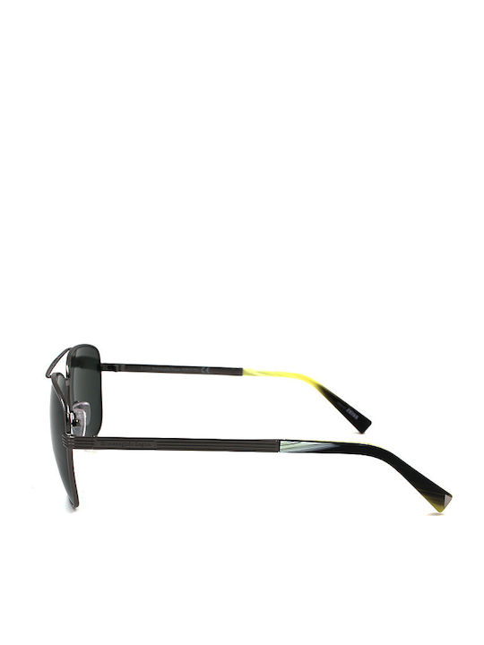 Zegna Men's Sunglasses with Black Metal Frame EZ0031 08N