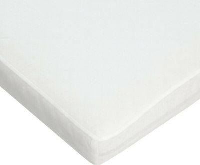 Greco Strom Single Waterproof Jersey Mattress Cover Fitted Cotton White 100x200cm