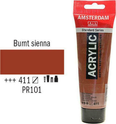 Royal Talens Amsterdam All Acrylics Standard 120ml Burnt Sienna 411