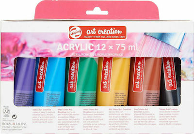 Royal Talens Art Creation Acrylic Acrylic Colours Set 75ml 12pcs