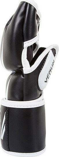 Venum Challenger 0666 Γάντια ΜΜΑ από Συνθετικό Δέρμα Μαύρα/Λευκά
