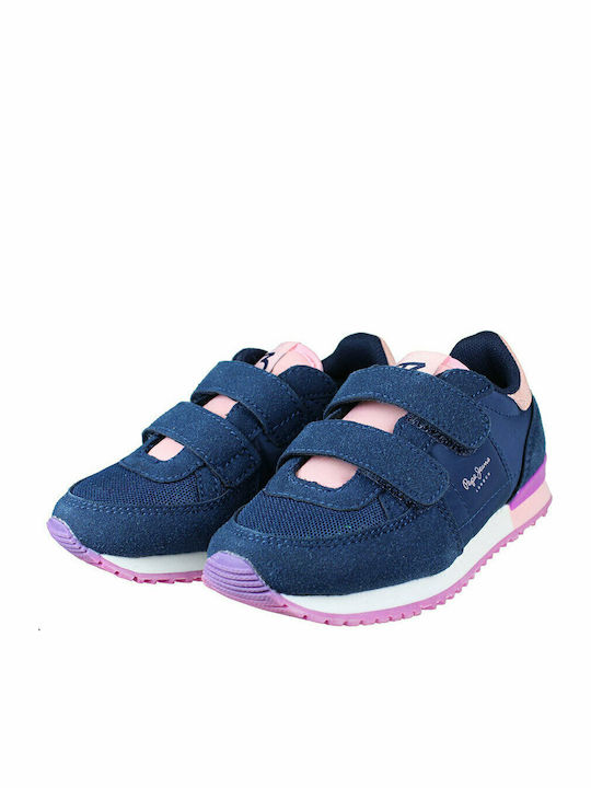 Sydney Basic Kids Sneakers with Scratch Navy Blue
