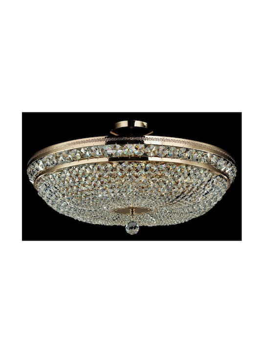 Maytoni Ottilia Vintage Ceiling Light with Socket E14 with Crystals 65pcs Gold