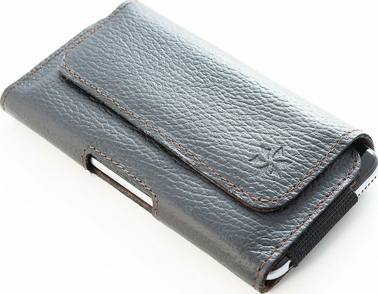 JT Berlin Θήκη Ζώνης Δερμάτινη Honju Horizon έως 6.5" (Μαύρο)