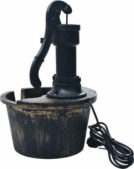 vidaXL Fountain 29.5x29.5x45cm Garden Barrel 48231