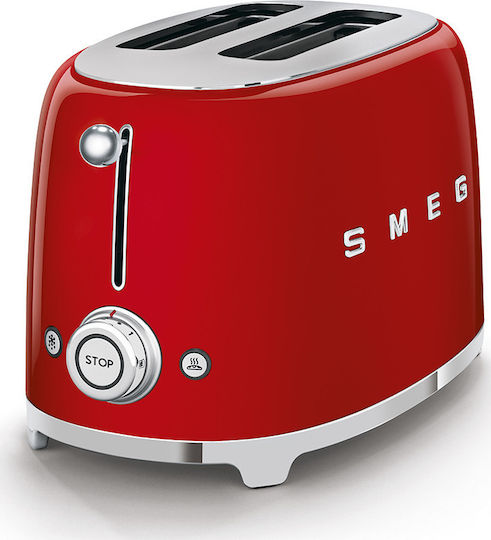 Smeg Toaster 2 Slots 950W Red