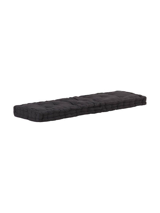 vidaXL Pallet Sofa Cushion Black 2pcs 120x40cm.