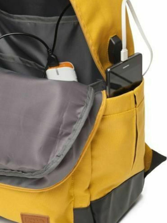 Polo Reflective School Bag Backpack Junior High-High School in Yellow color