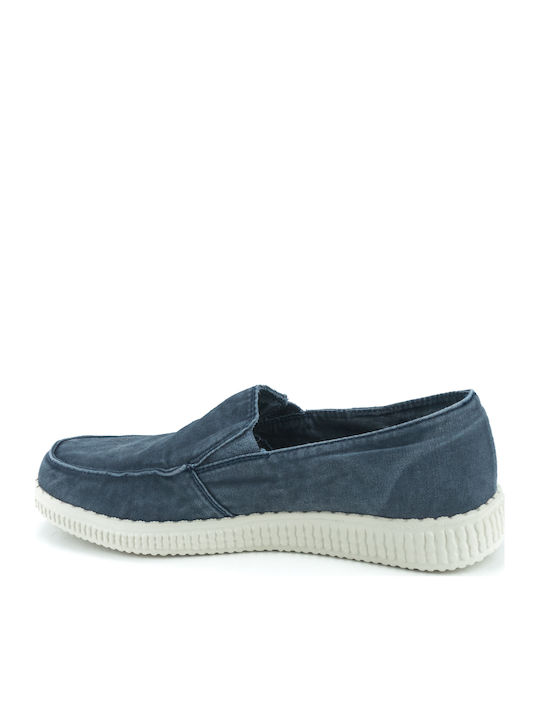 Walk In Pitas Men's Moccasins Blue