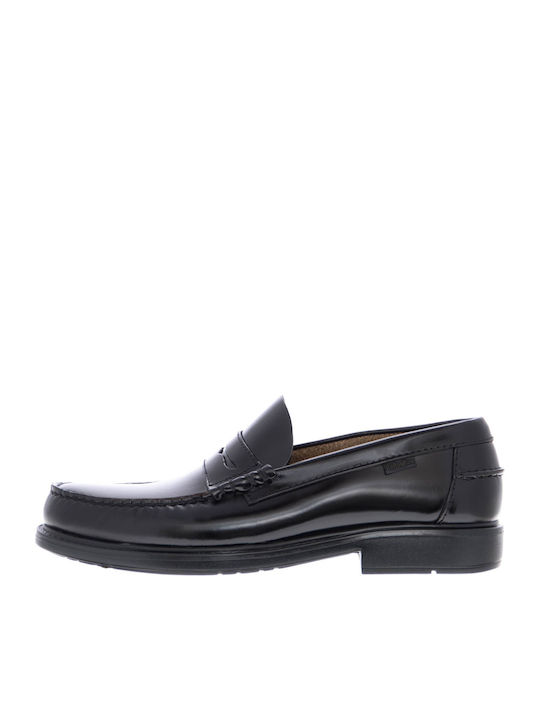 Δερμάτινα Ανδρικά Loafers σε Μαύρο Χρώμα