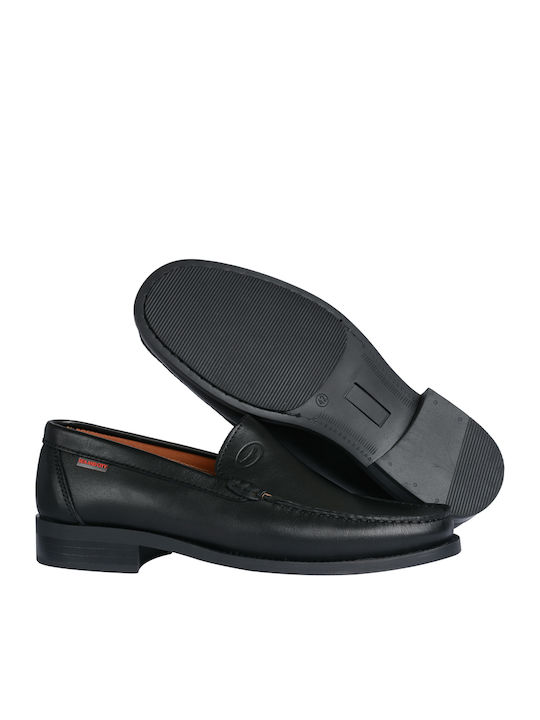 Δερμάτινα Ανδρικά Loafers σε Μαύρο Χρώμα