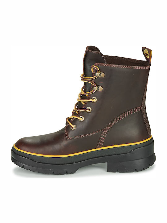 Malynn EK+ Waterproof Leather Women's Ankle Boots Brown