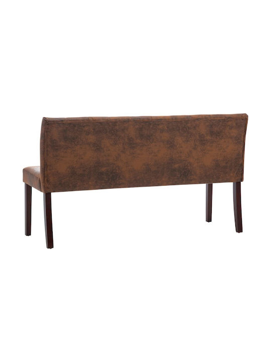 Διθέσιος Καναπές Καφέ 148.5x52εκ.