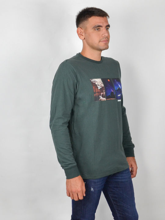 Emerson Herren Langarmshirt Forest Green